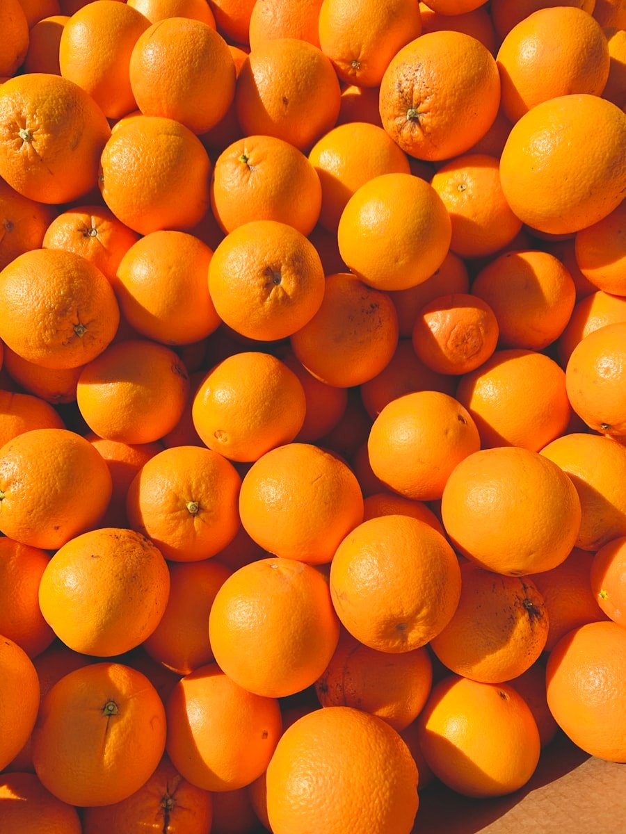 Fresh citrus fruit